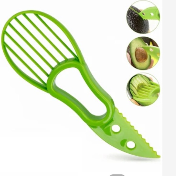 3-pc kitchen tools kitchen scissor, bottle/can opener & avocado cutter NEW - Picture 2 of 7